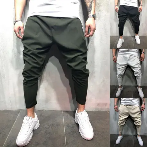 Solid Color Jogging Pants Sweatpants