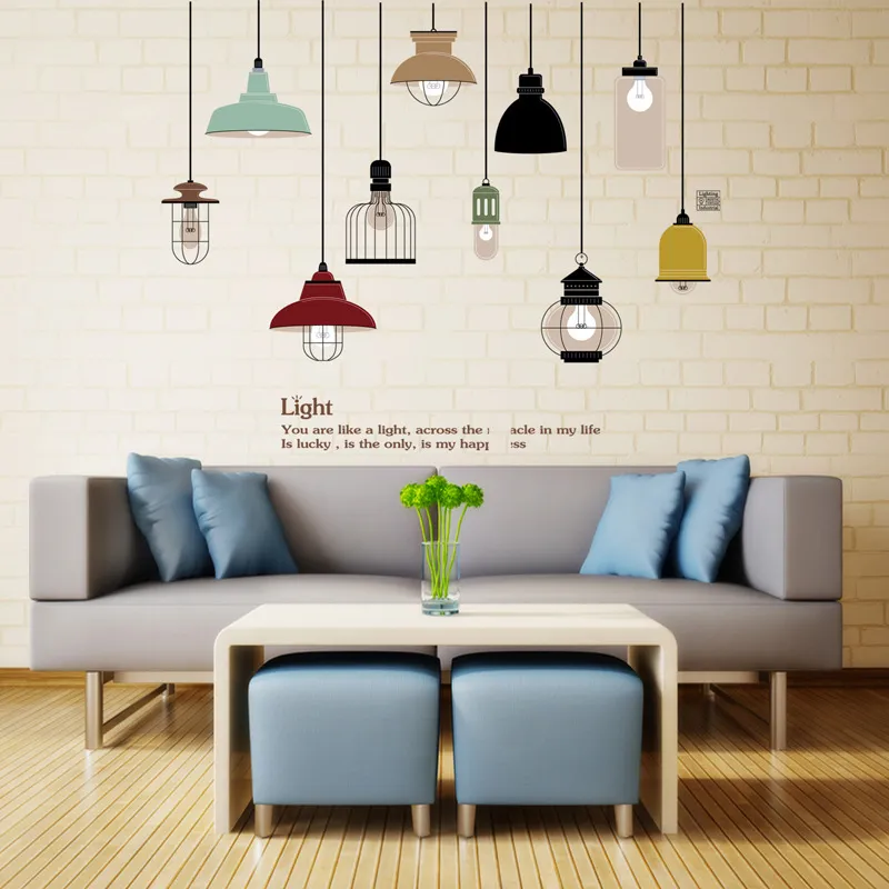Living room bedroom decoration environmentally friendly removable waterproof wall stickers - Without Bag