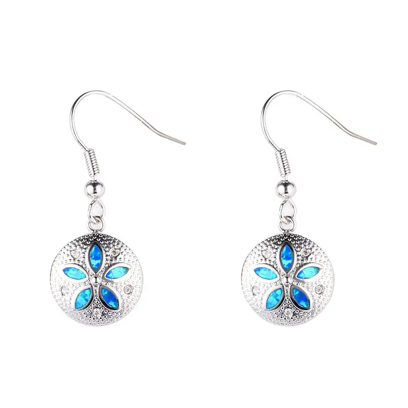 S925 Sterling Silver Flower Type Ladies Pendant Earrings