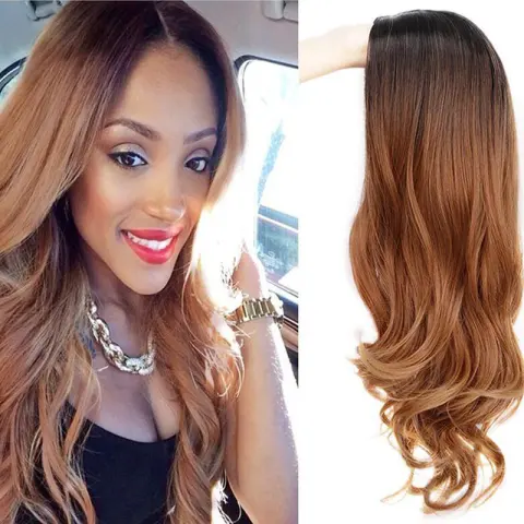 Wig Wig Female Gradient Chemical Fiber Wig Wig