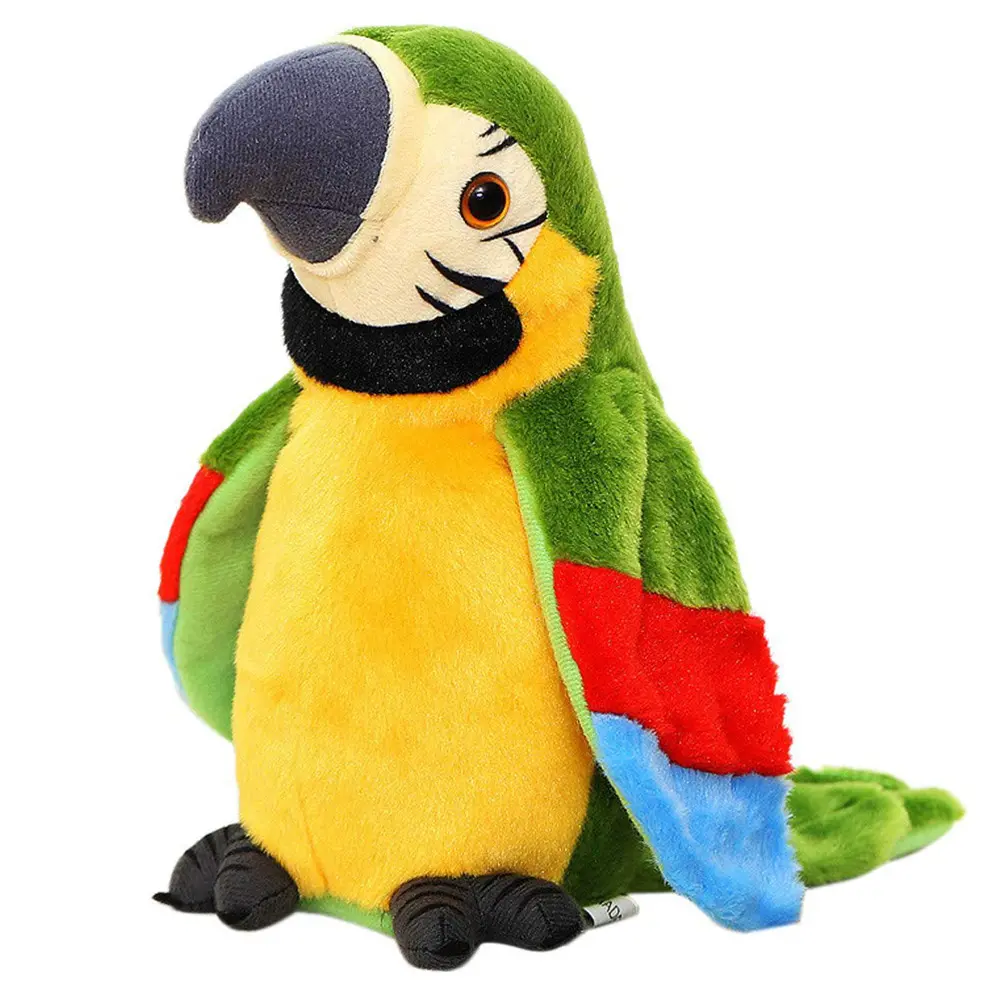 Electric Talking Parrot Plush Toy Cute Speaking
