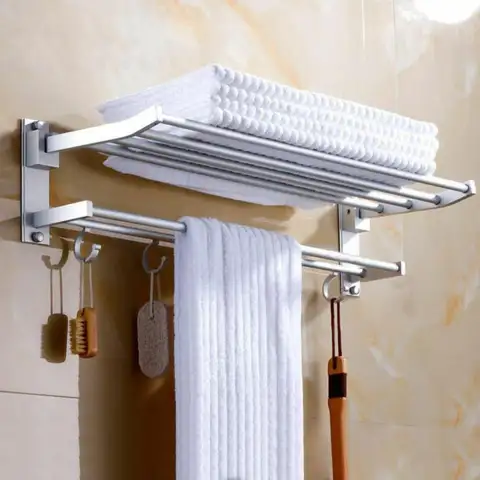Bathroom Shelf Towel Rack