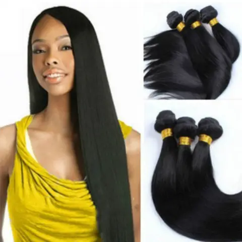 African Wig Female Straight Synthetic Hair Curtain
