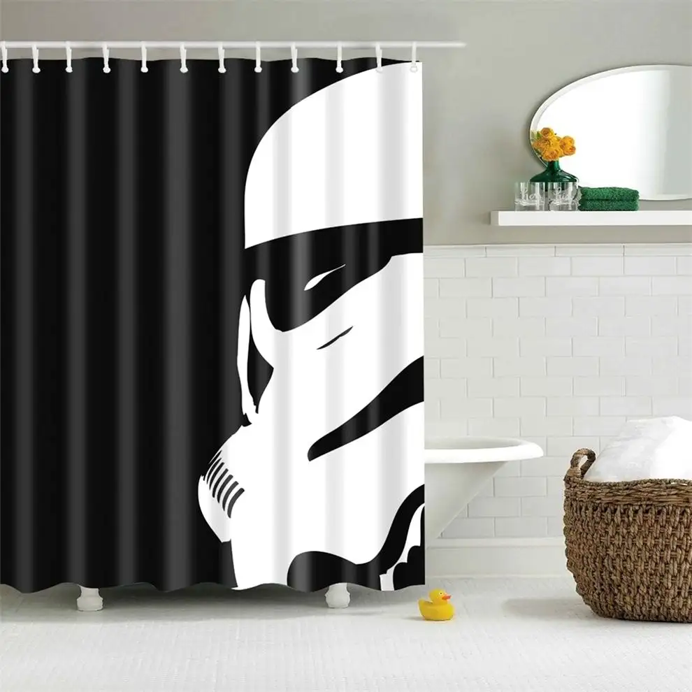 3D Digital Printing Waterproof Shower Curtain