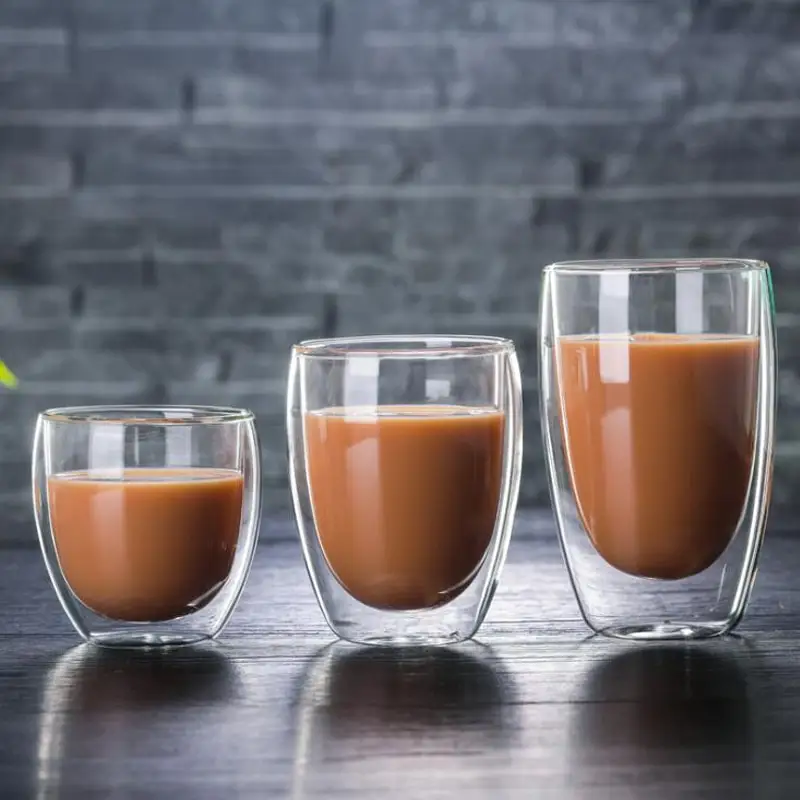 Heat Resistant Glass Double Coffee Cup