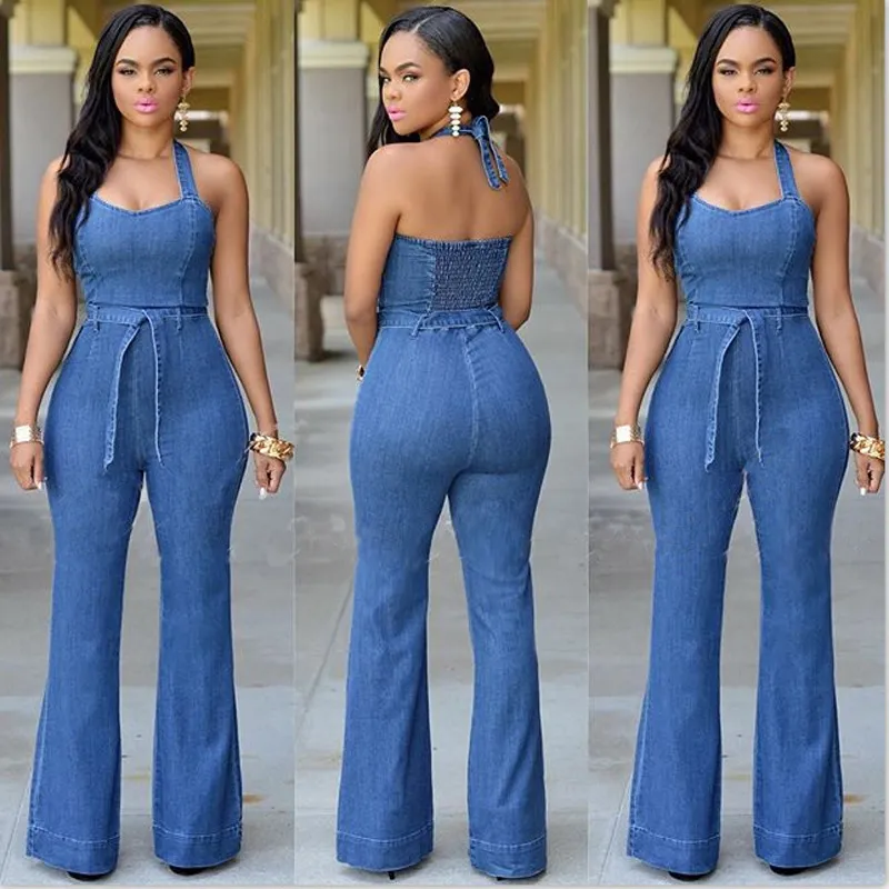 Slim casual jumpsuit - Blue
