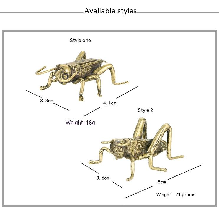 Title 1, Solid Pure Copper Cricket Ornaments Tea Crafts