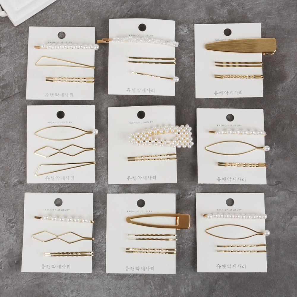 Minimalist sweet wind plating bangs clip