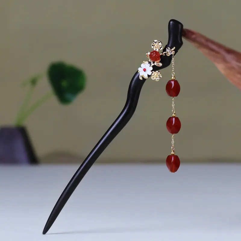 Hair Pin with Antique Fringe