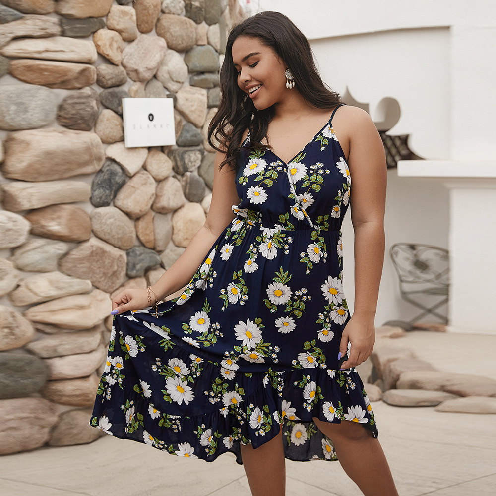 Oversized printed camisole dress