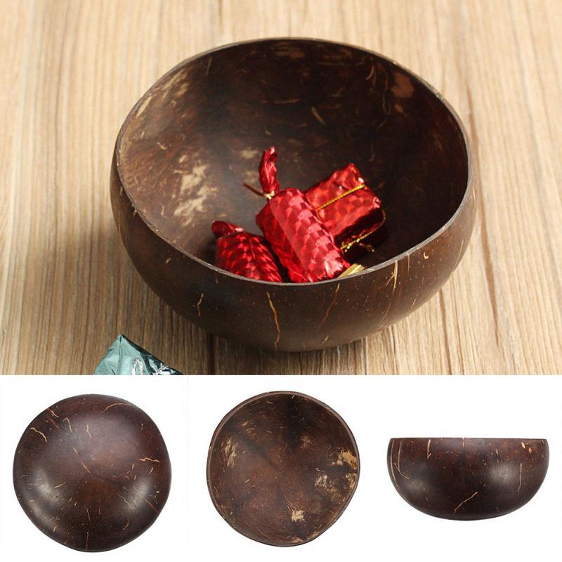 Vintage Natural Coconut Shell Bowl
