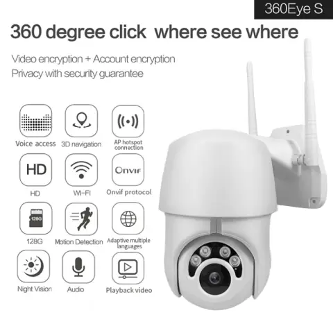 Wireless Dome Network Surveillance Camera 1080p