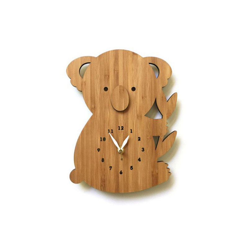 Horloge murale en bois Horloge Murale Bambou Koala ROYALE