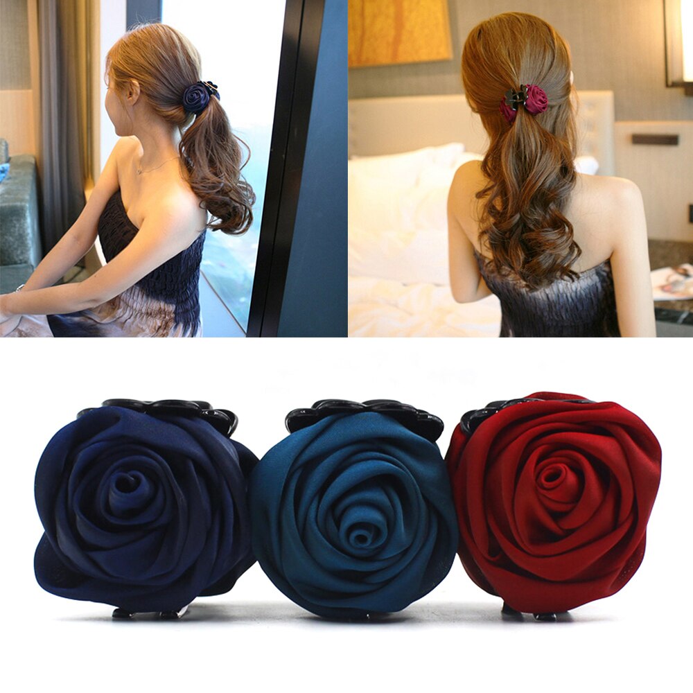 Rose flower clip