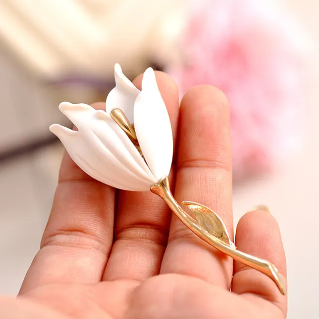 Simple Korean Tulip Brooch - Shop at LoveMi