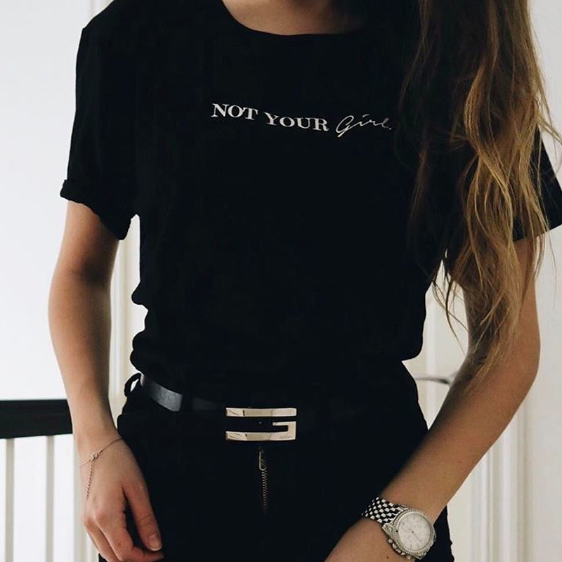 Not your girls printed short sleeve