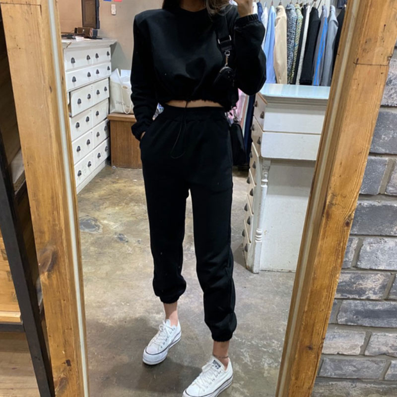 Two-piece short-sleeved casual trousers