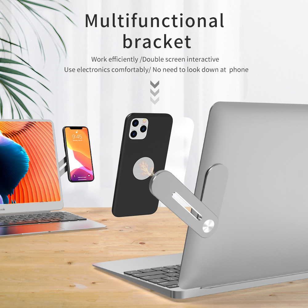 Screen Support Holder Laptop Side Mount Connect Tablet Bracket Multifunctional Bracket Adjustable Cell Phone Holder