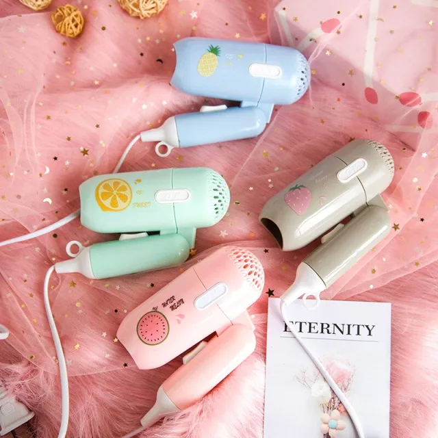 Cartoon fruit mini hair dryer Random - Shop at LoveMi