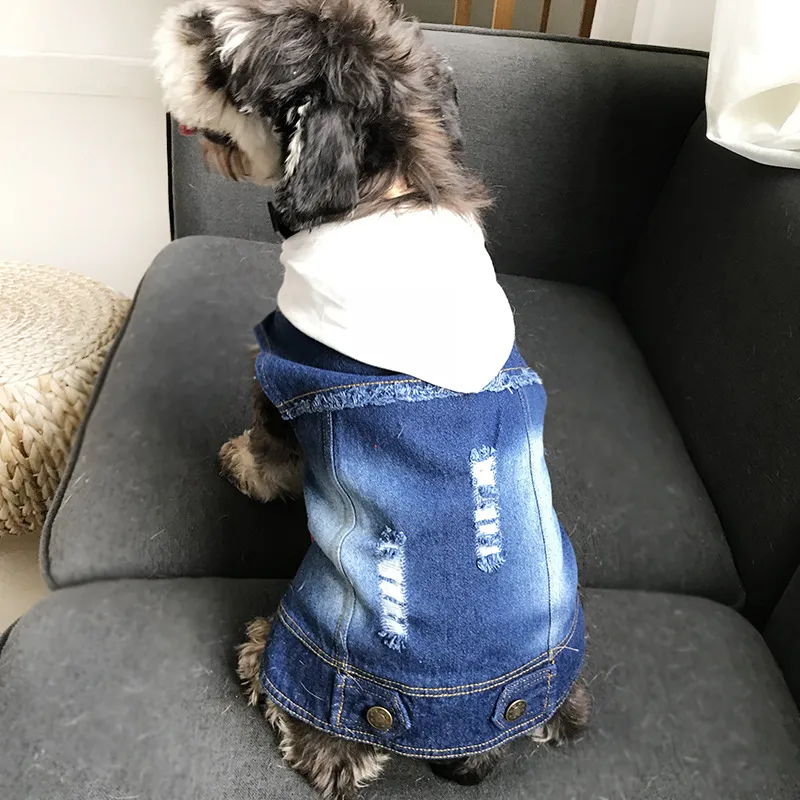 Teddy washed denim vest - Blue