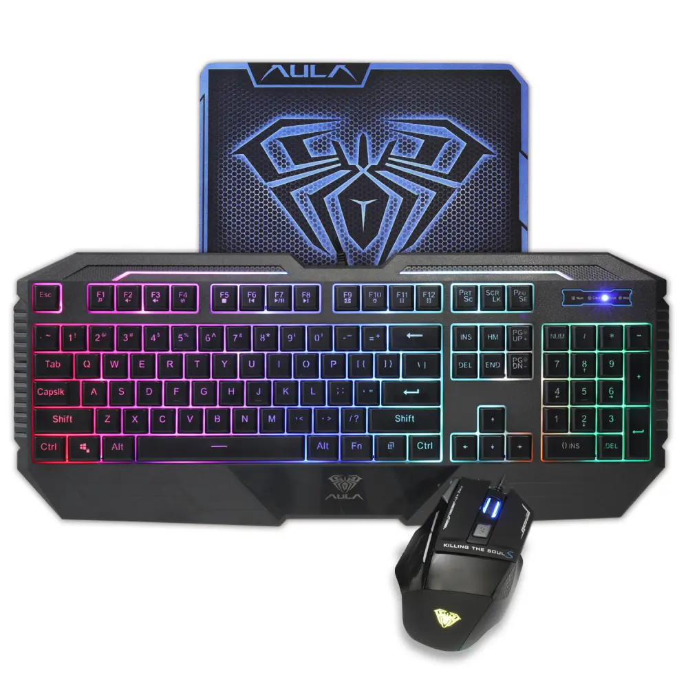 Backlit Keyboard and Mouse Set