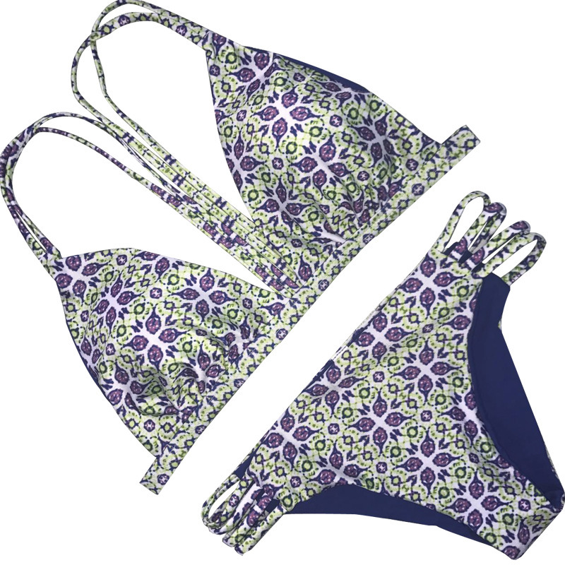 Women's double-sided printed swimwear