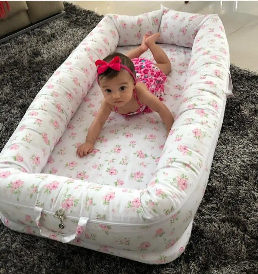 Cotton portable baby baby isolation protection three-dimensional sleeping artifact