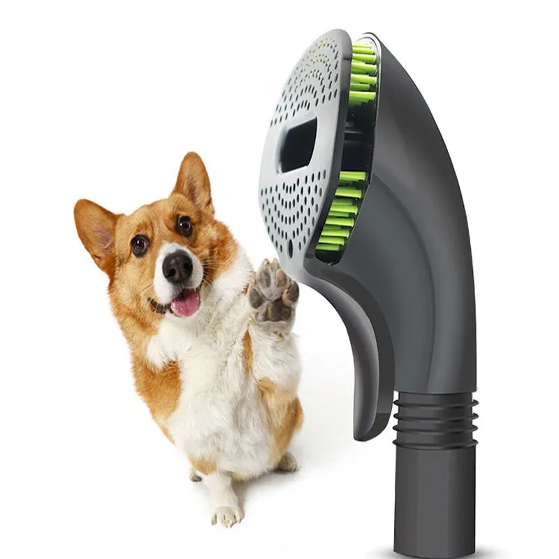 Pet Grooming Brush Loose Puppy Hair Cleaning - Black