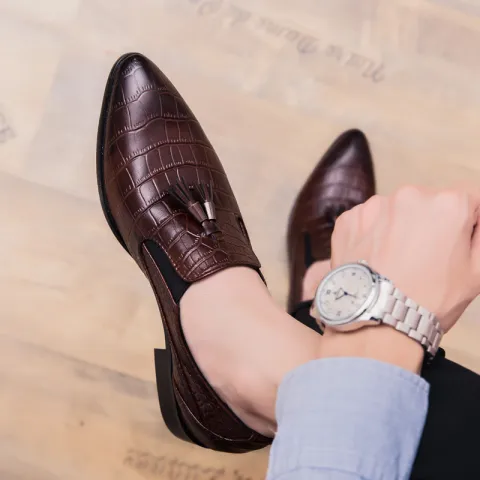 Pointed Leather Shoes for Men