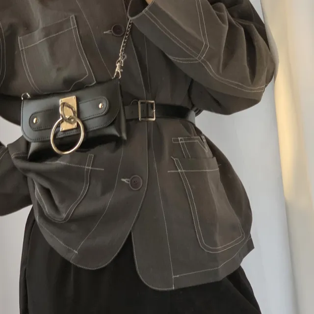 Fashion belt waist bag Black - Shop at LoveMi