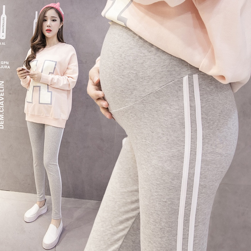 Maternity pants summer pregnant women leggings Grey - Shop at LoveMi