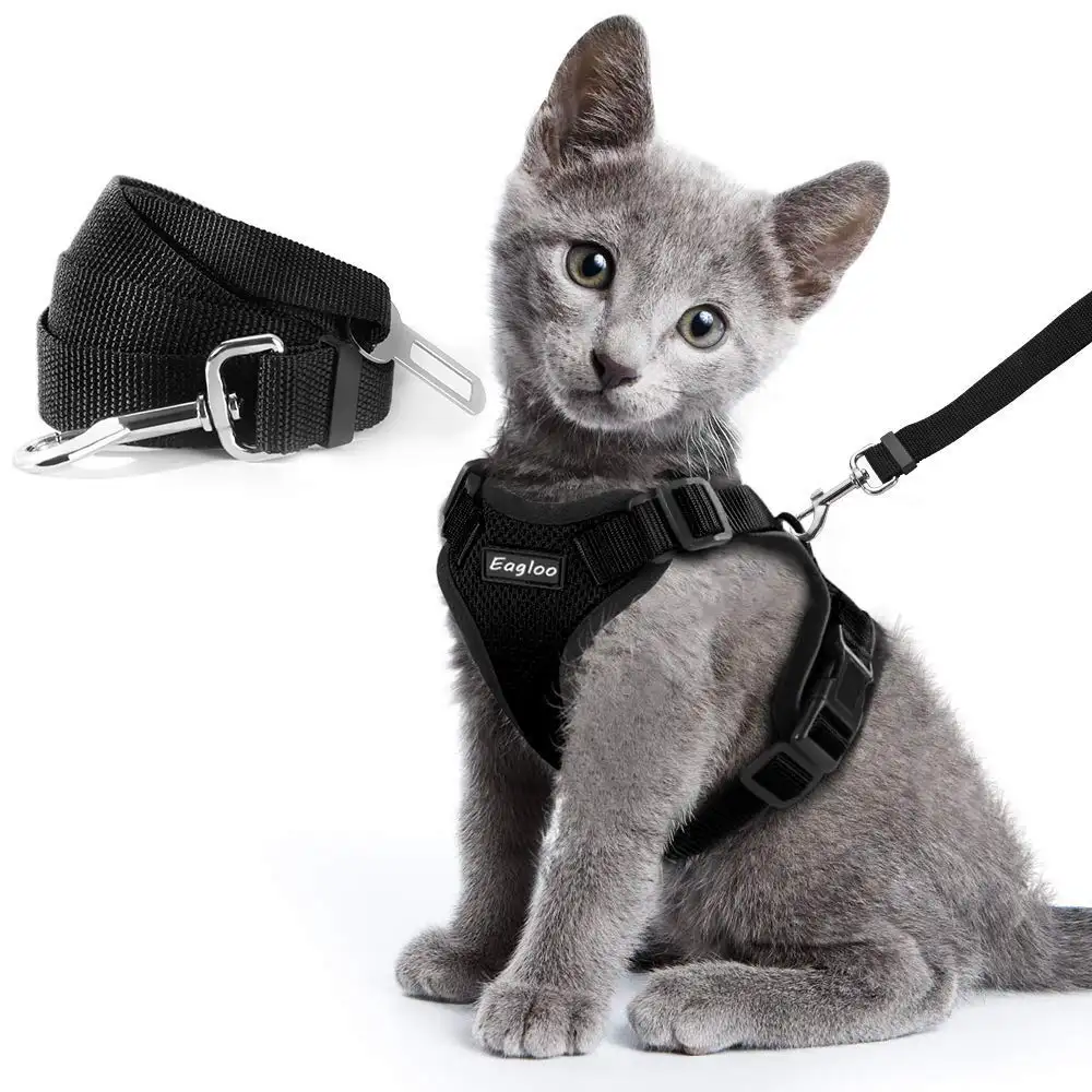 Escape Proof Cat Vest Harness and Car Seat Belt