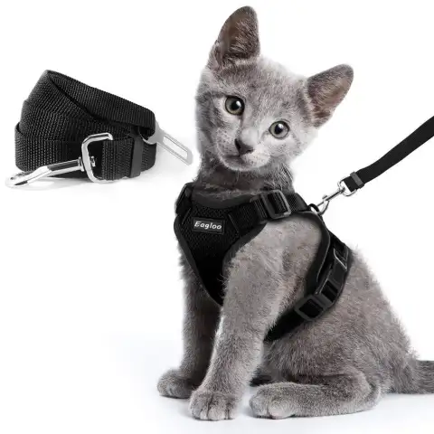 Escape Proof Cat Vest Harness and Car Seat Belt