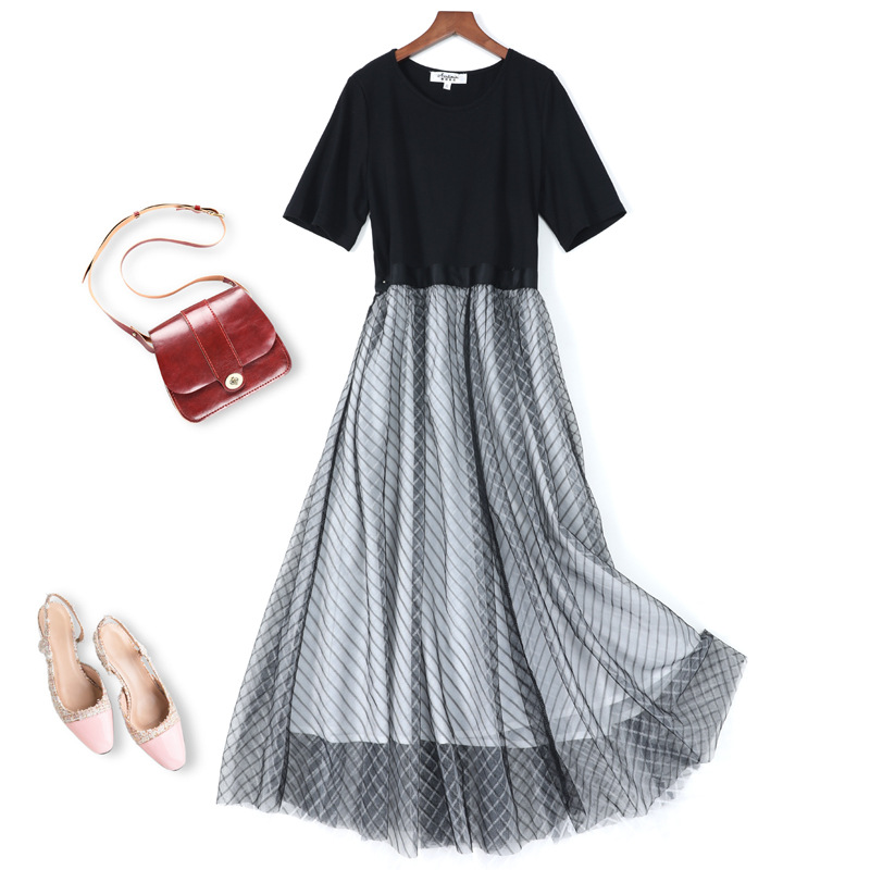 Women's thin mesh dress