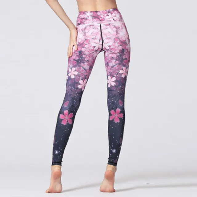 Popular nine point yoga pants in Europe and America Pink - Shop at LoveMi
