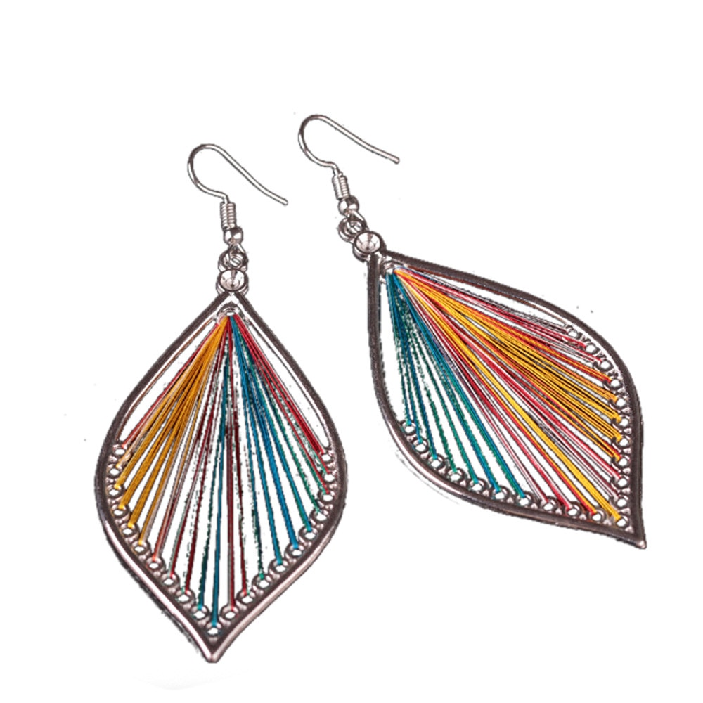 Exaggerated leaf earrings