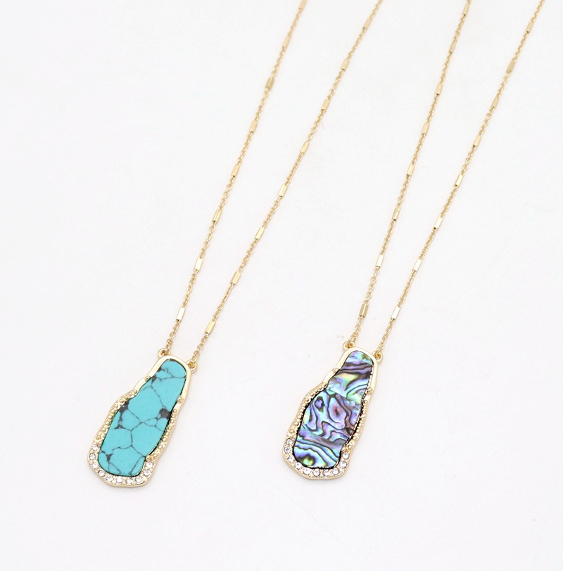 Abalone shell inlaid with beautiful long necklace