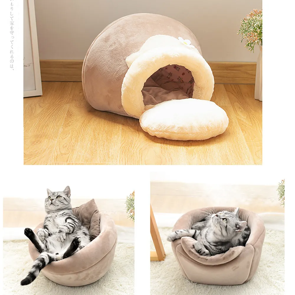 3-in-1 Cat And Dog Pet House Basin-shaped
