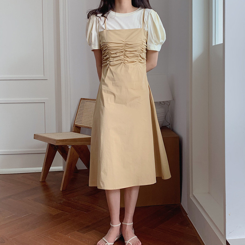 Short sleeve T-shirt two piece dress