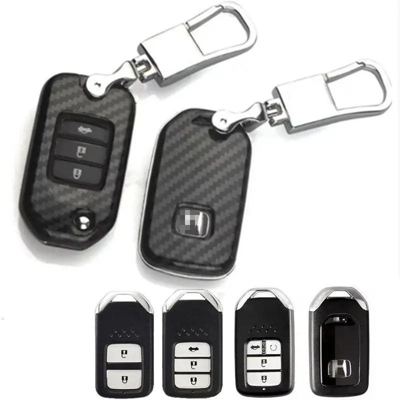 Carbon fiber car key cover shell buckle