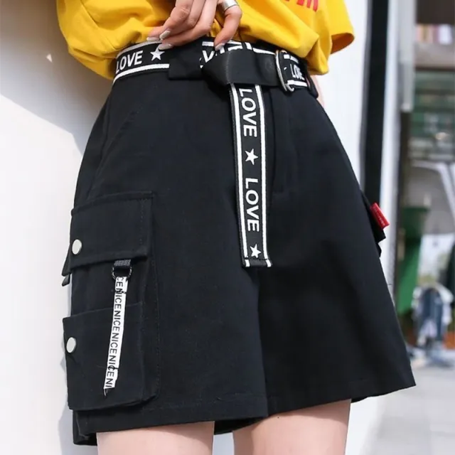 High waist was thin bf casual overalls Black - Shop at LoveMi
