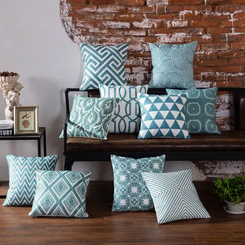 Modern Geometric Office Pillow Cushion