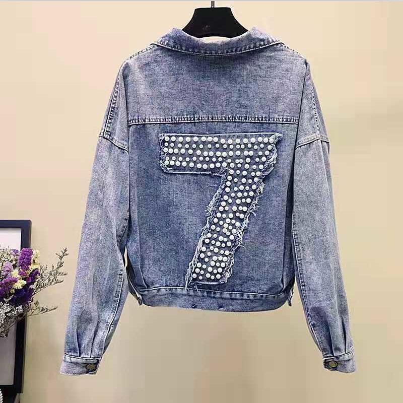 7 word slim denim jacket Blue - Shop at LoveMi