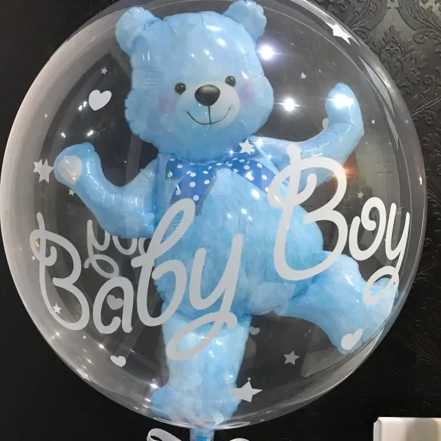 Bear transparent ball Blue - Shop at LoveMi