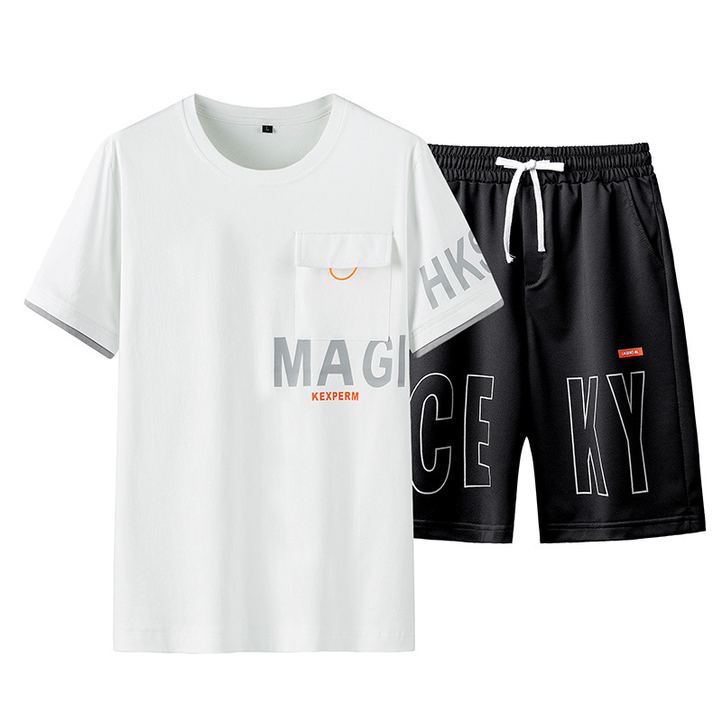 Men's t-shirt casual sports suit