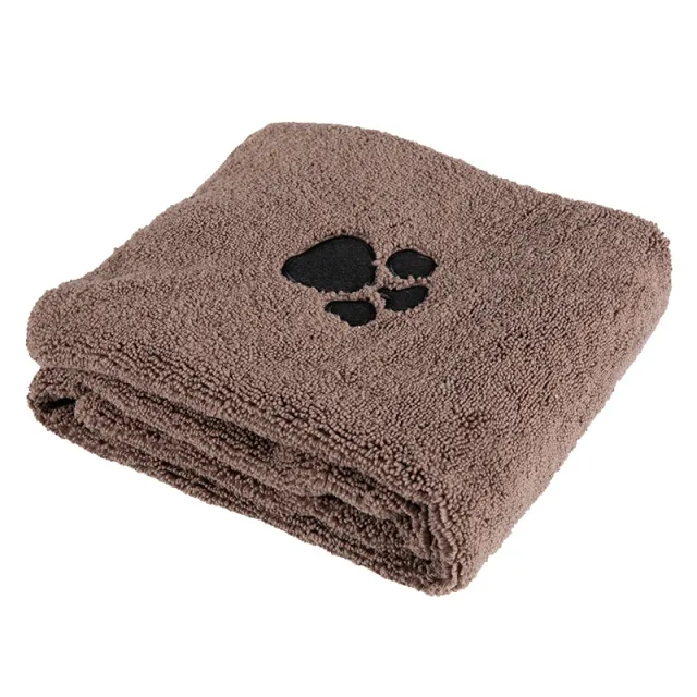 Super Absorbent Dog Bath Towels For Fast Drying Soft Microfiber Towel For Dogs And Cats Brown - Shop at LoveMi