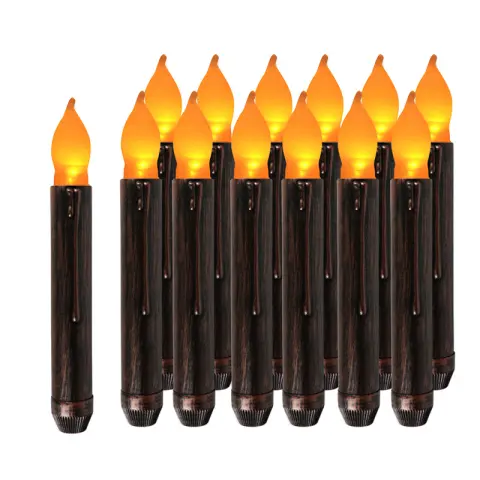 Halloween Long Black Candles