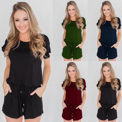 New European and American fashion ladies sexy casual jumpsuit