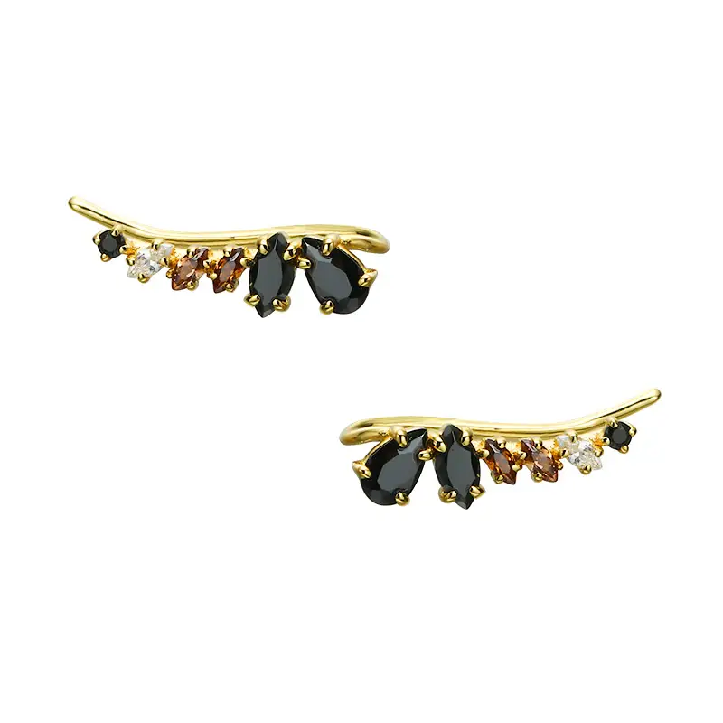 Geometric Zircon Earrings
