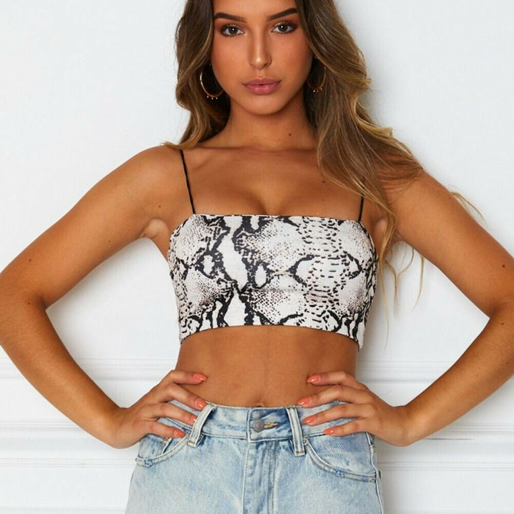 Explosive sexy snake print camisole